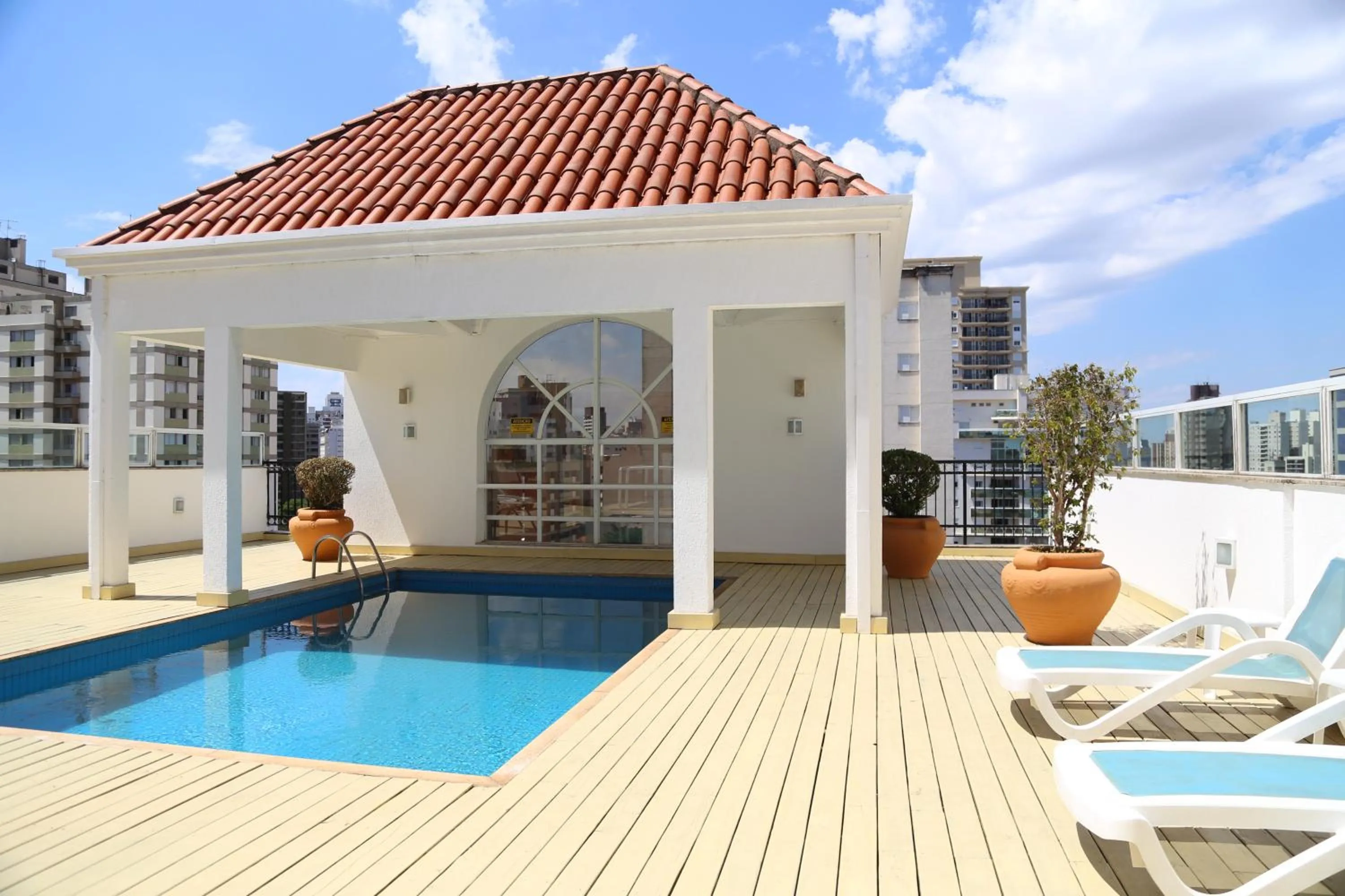 Balcony/Terrace in Vitória Hotel Residence NewPort