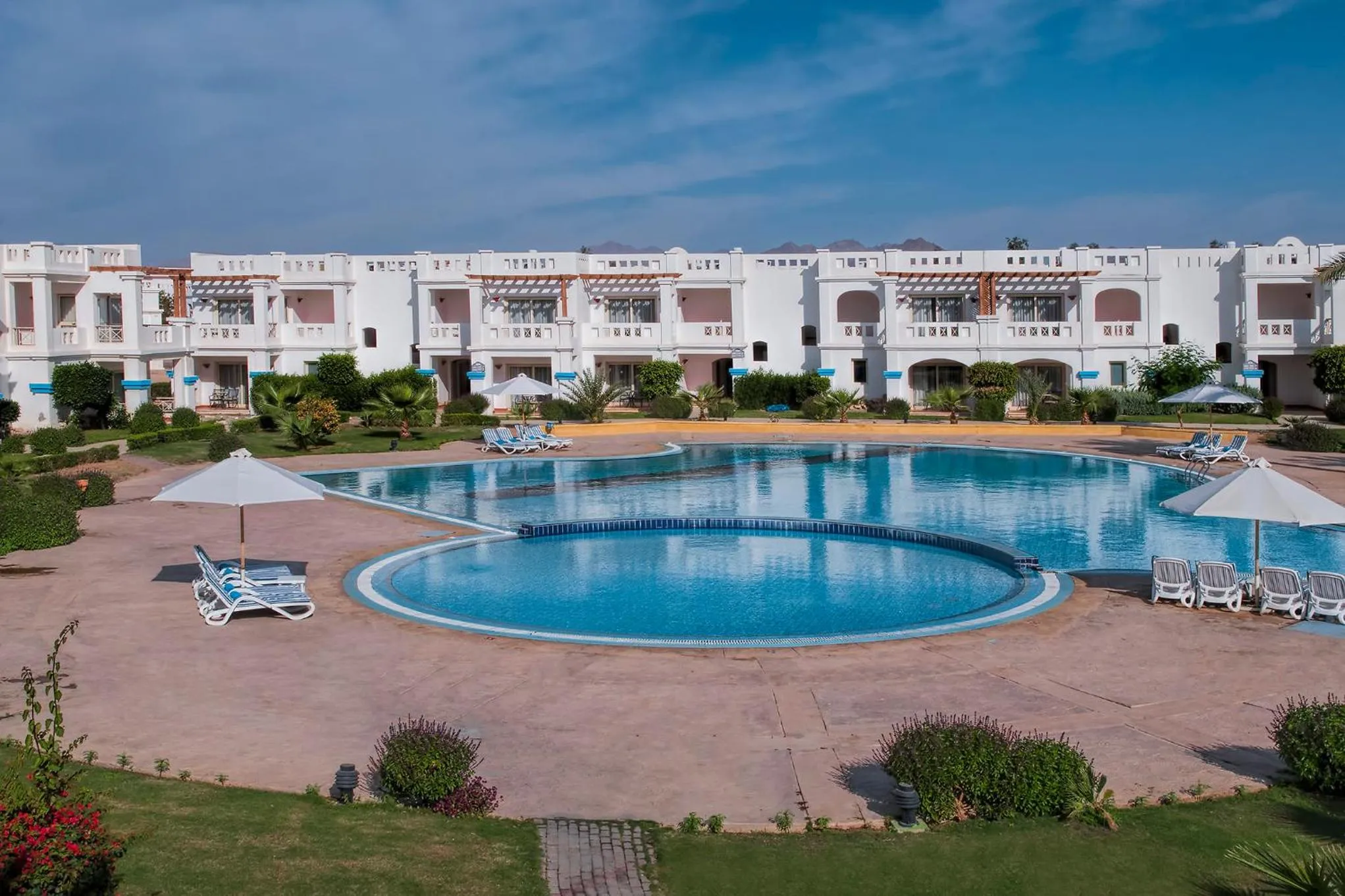 Pool view in Continental Plaza Beach Resort