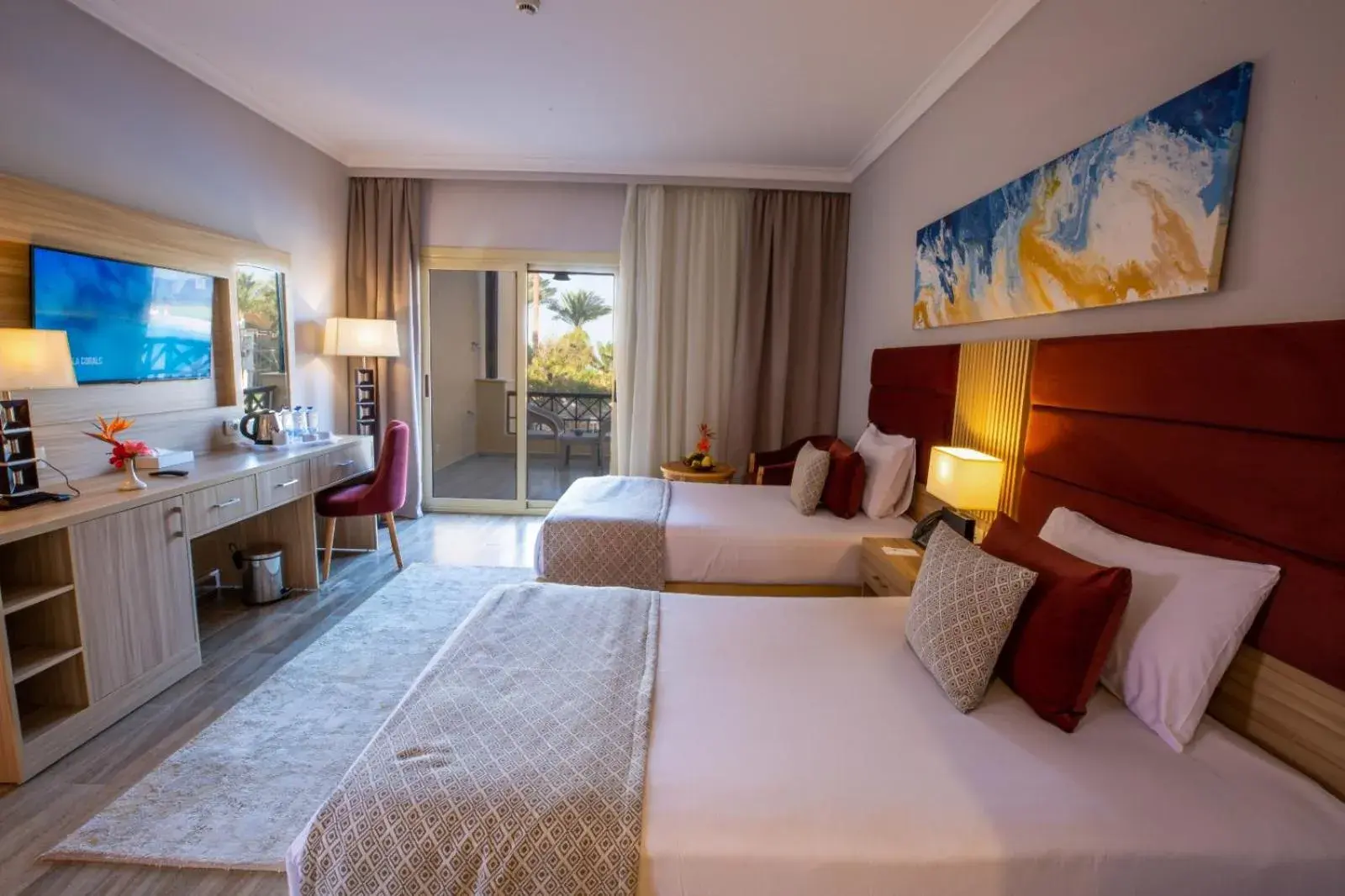 Bed in Stella Beach Resort & Spa, Makadi Bay Bed in Stella Beach Resort & Spa, Makadi Bay