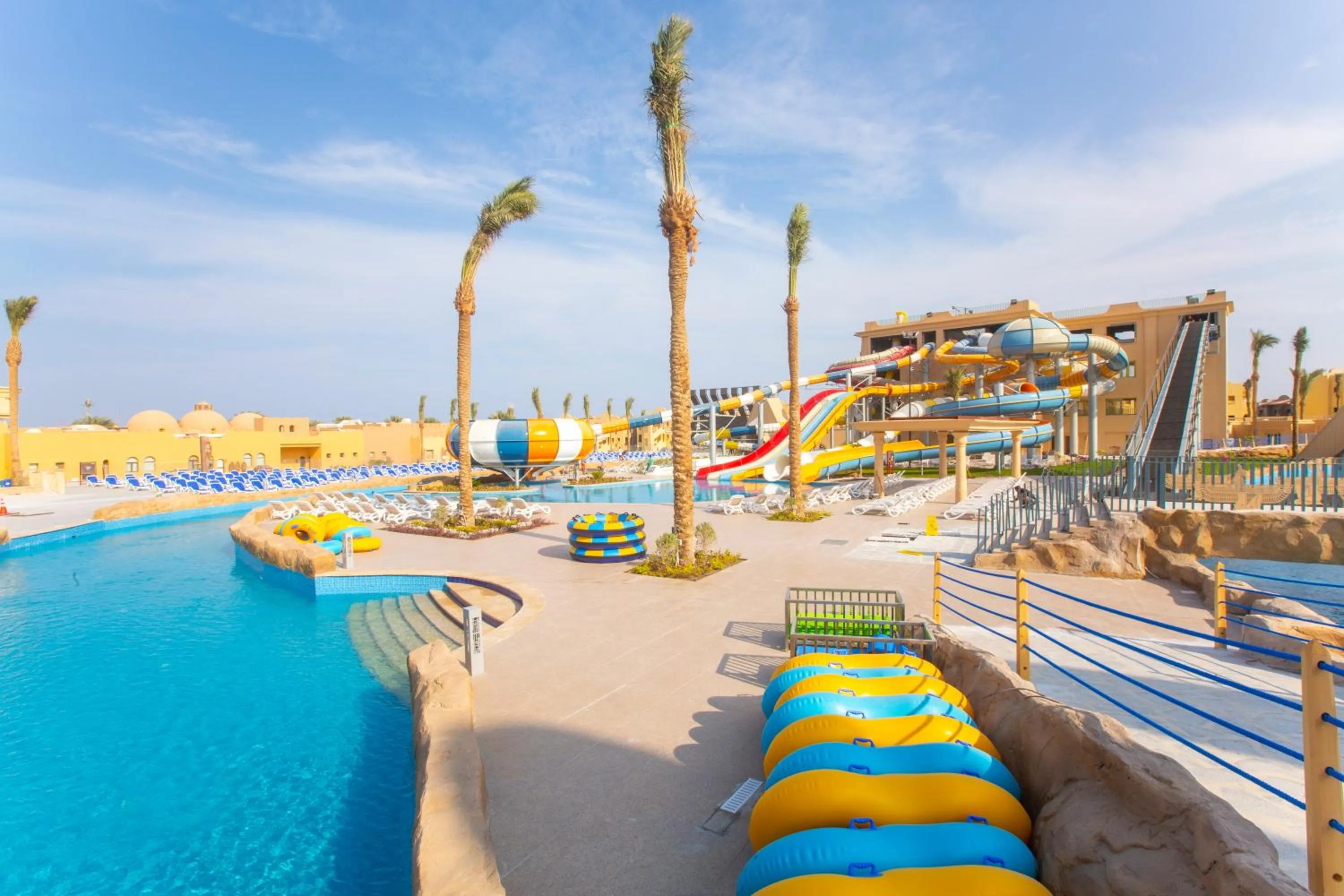 Aqua park in Stella Beach Resort & Spa, Makadi Bay
