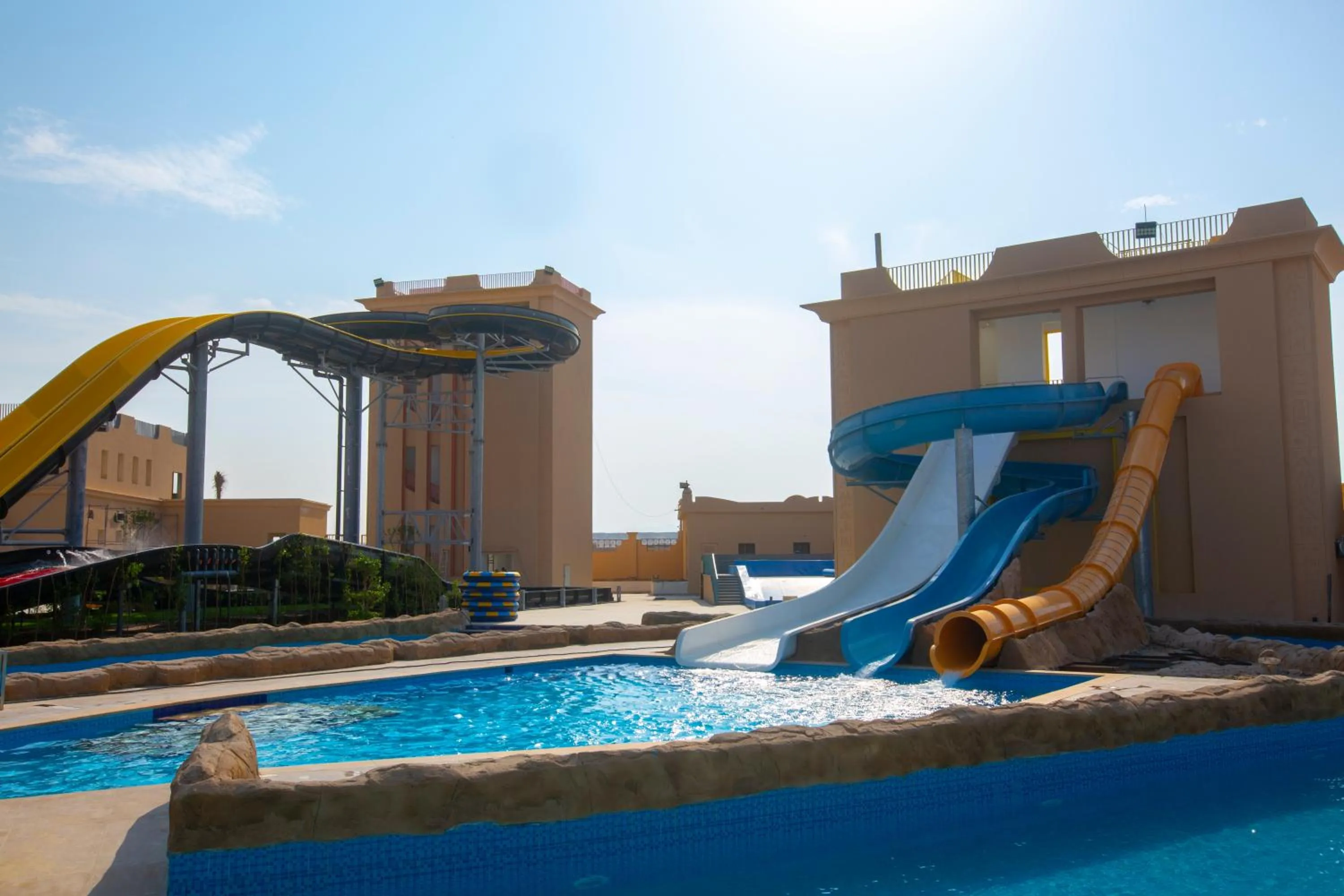 Aqua park in Stella Beach Resort & Spa, Makadi Bay