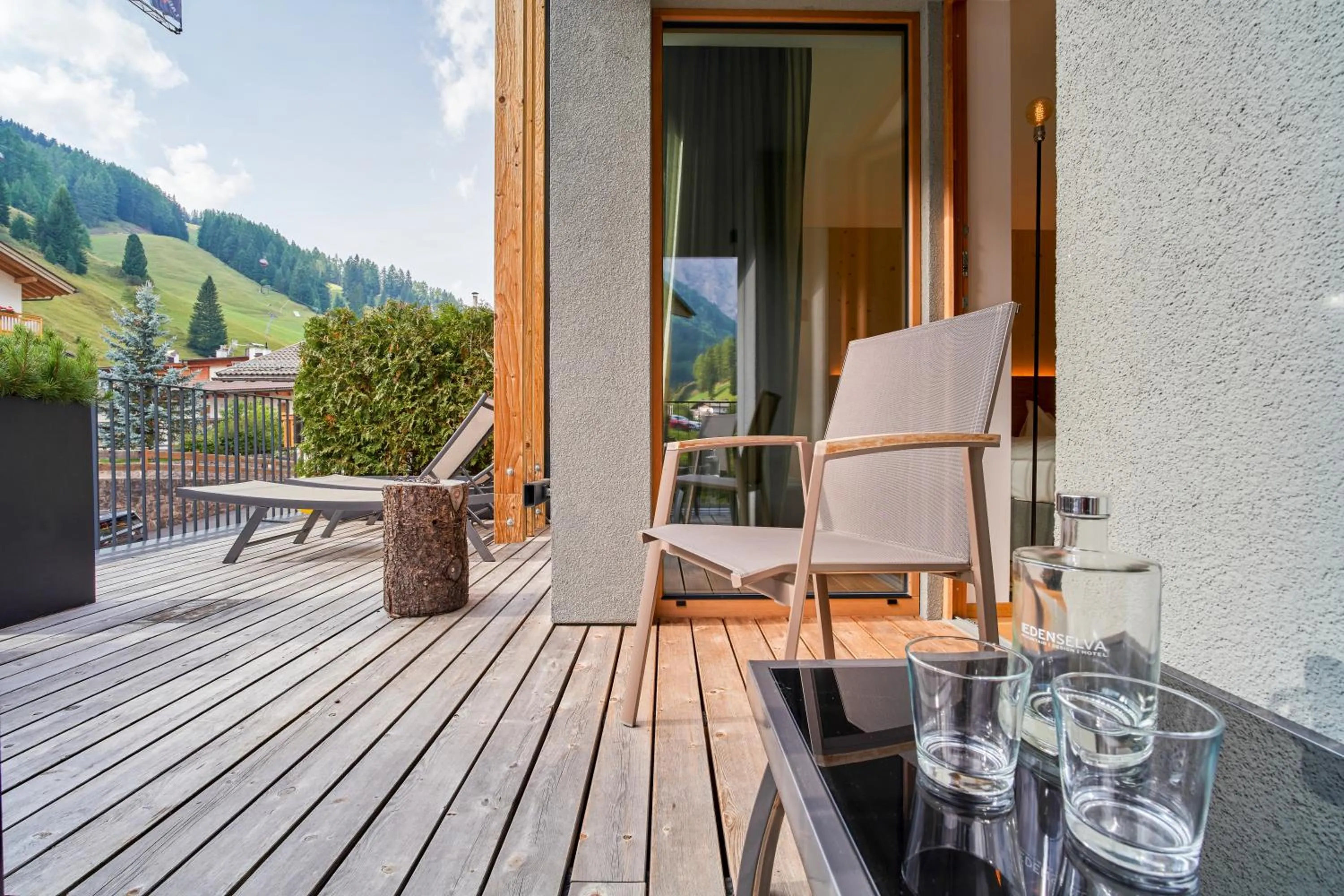 Day in Mountain Design Hotel Eden Selva