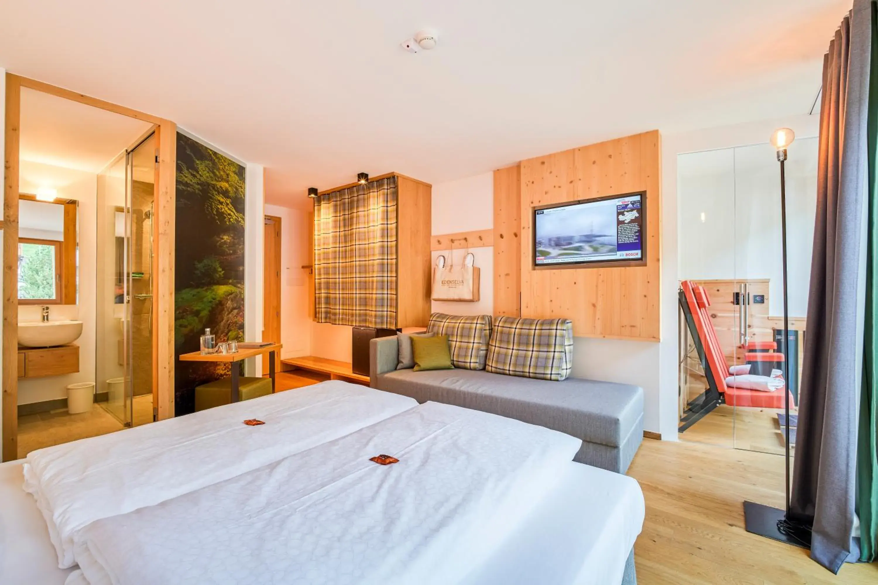 Photo of the whole room, Bed in Mountain Design Hotel Eden Selva Photo of the whole room, Bed in Mountain Design Hotel Eden Selva
