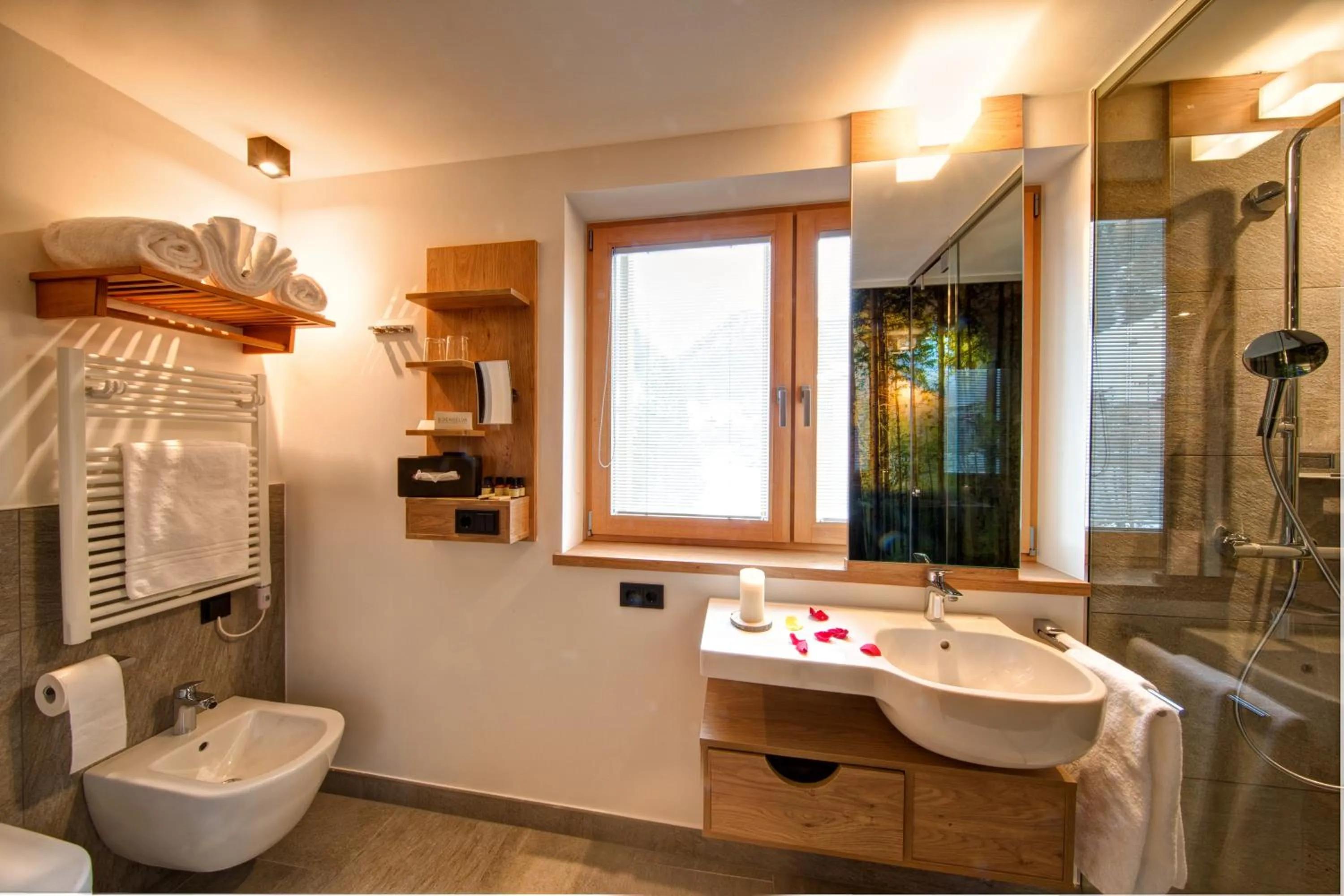 Toilet in Mountain Design Hotel Eden Selva