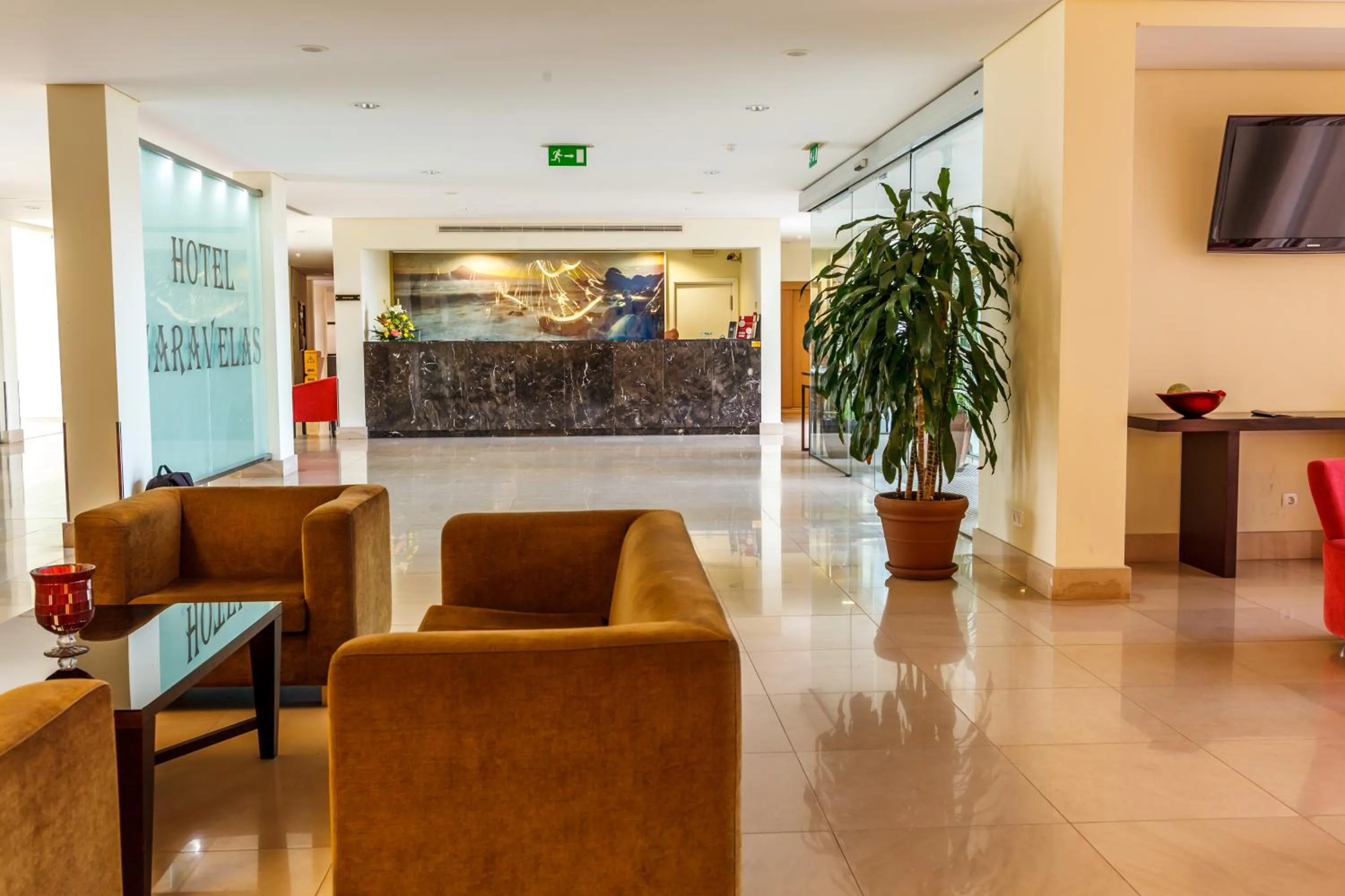 Communal lounge/ TV room in Hotel Caravelas