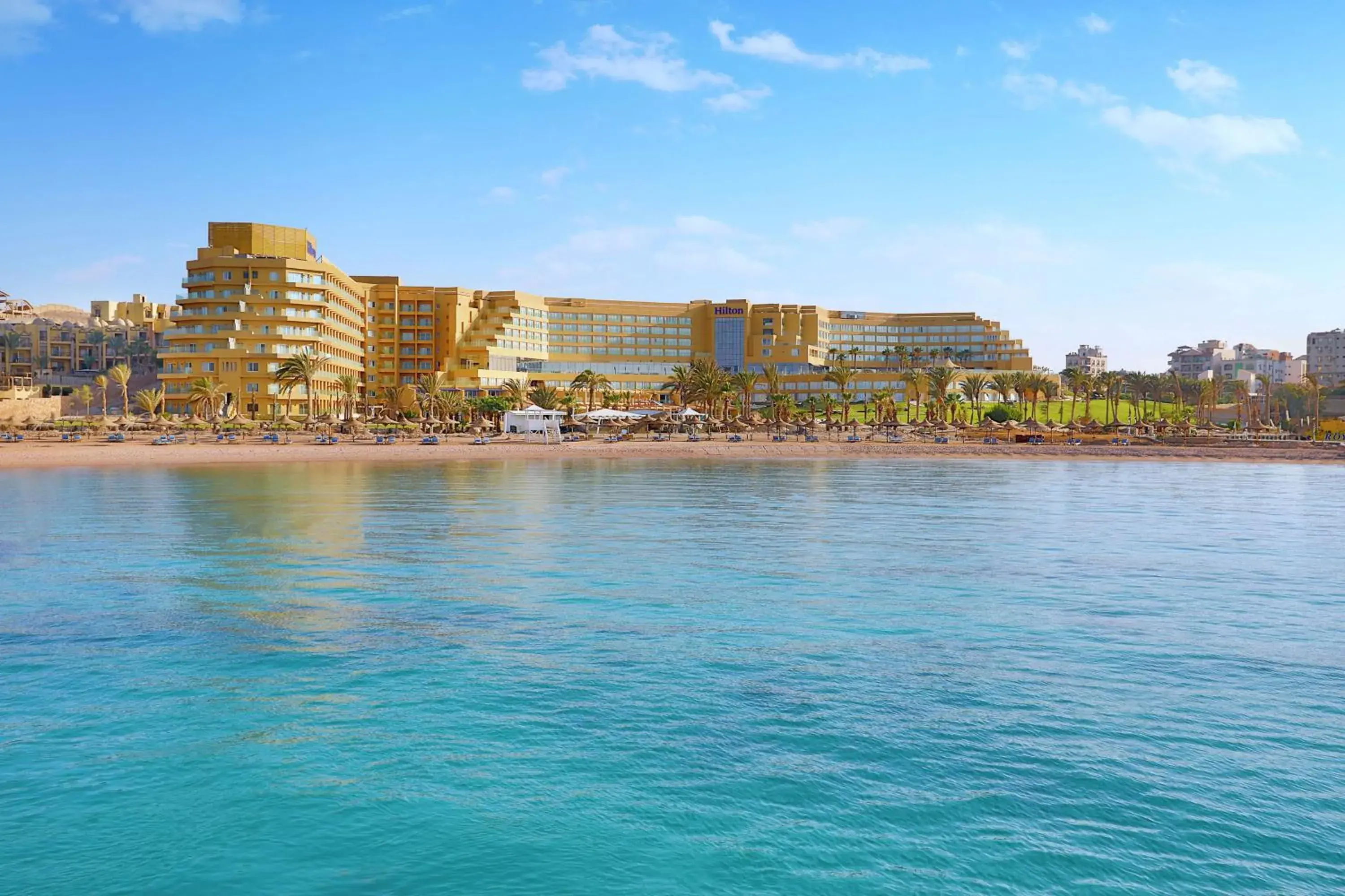Property building in Hilton Hurghada Plaza Hotel Property building in Hilton Hurghada Plaza Hotel