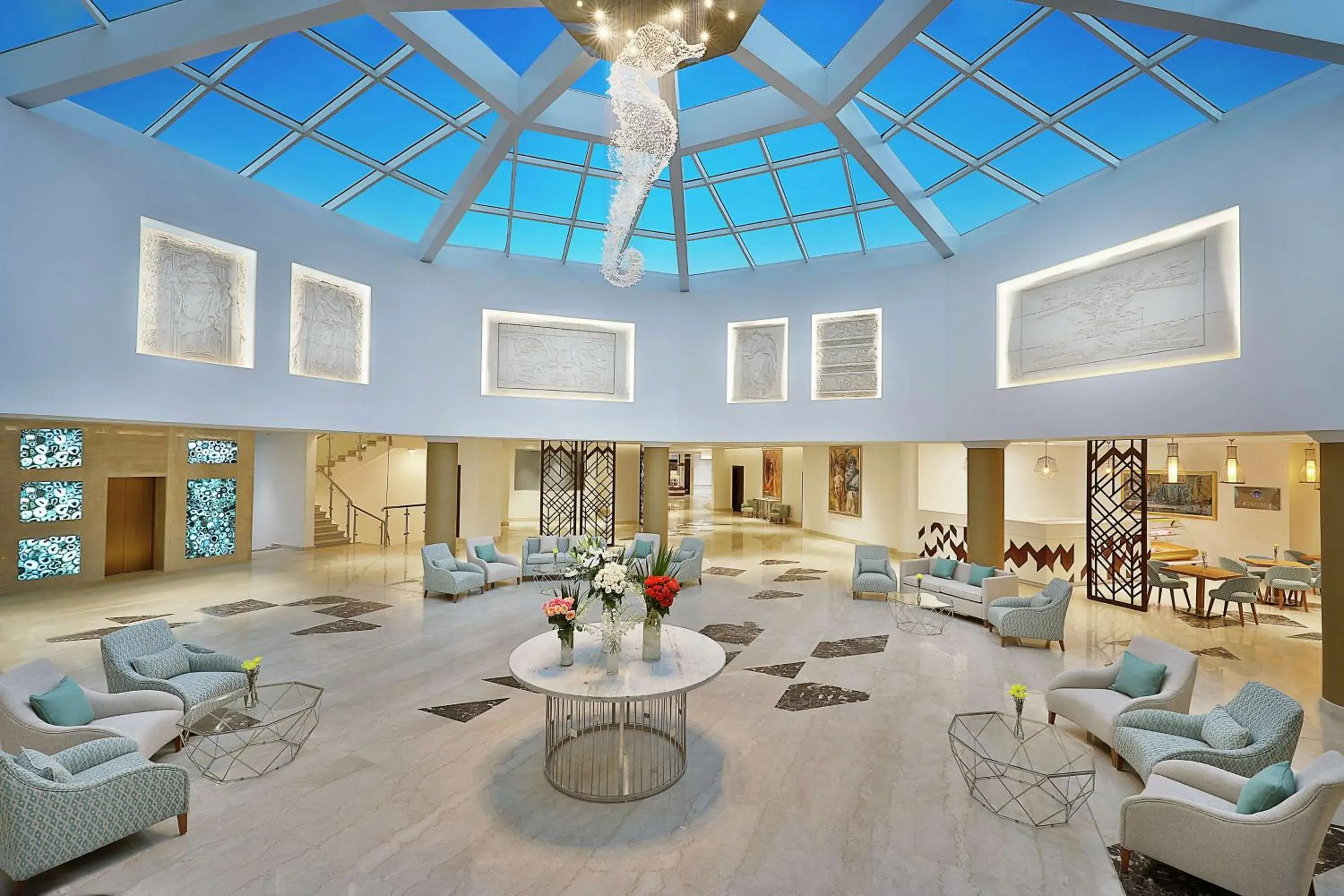 Lobby or reception in Hilton Hurghada Plaza Hotel Lobby or reception in Hilton Hurghada Plaza Hotel
