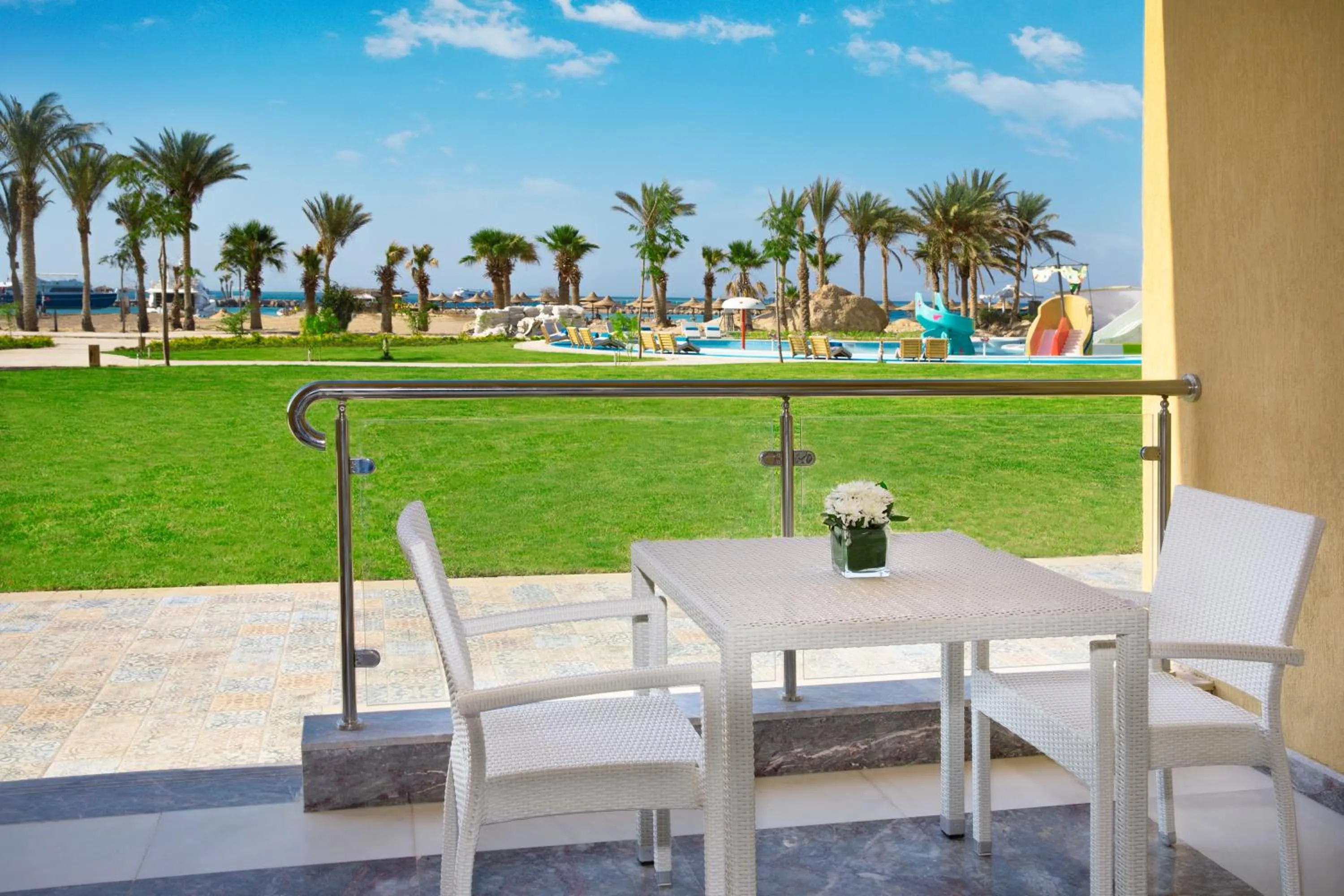 Balcony/Terrace in Hilton Hurghada Plaza Hotel