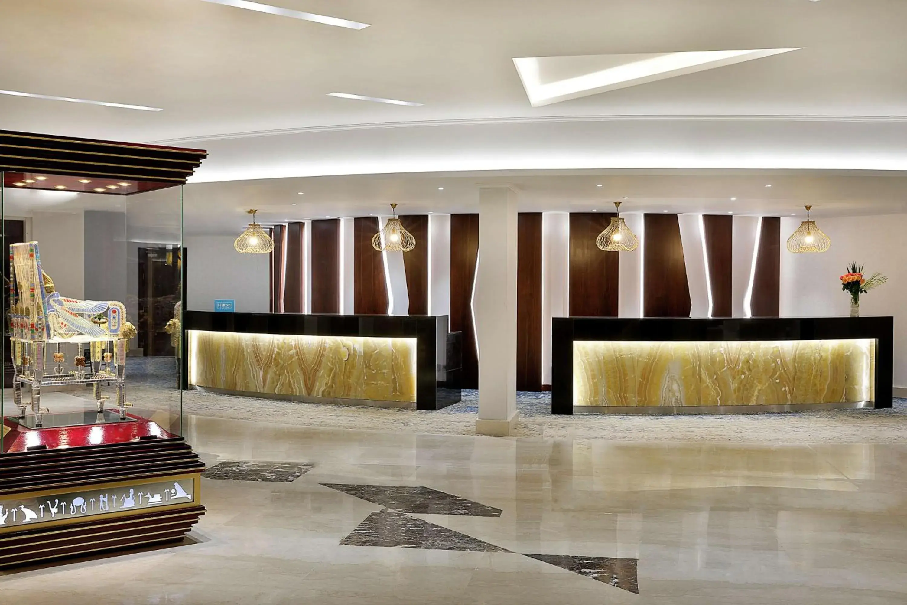 Lobby or reception in Hilton Hurghada Plaza Hotel Lobby or reception in Hilton Hurghada Plaza Hotel