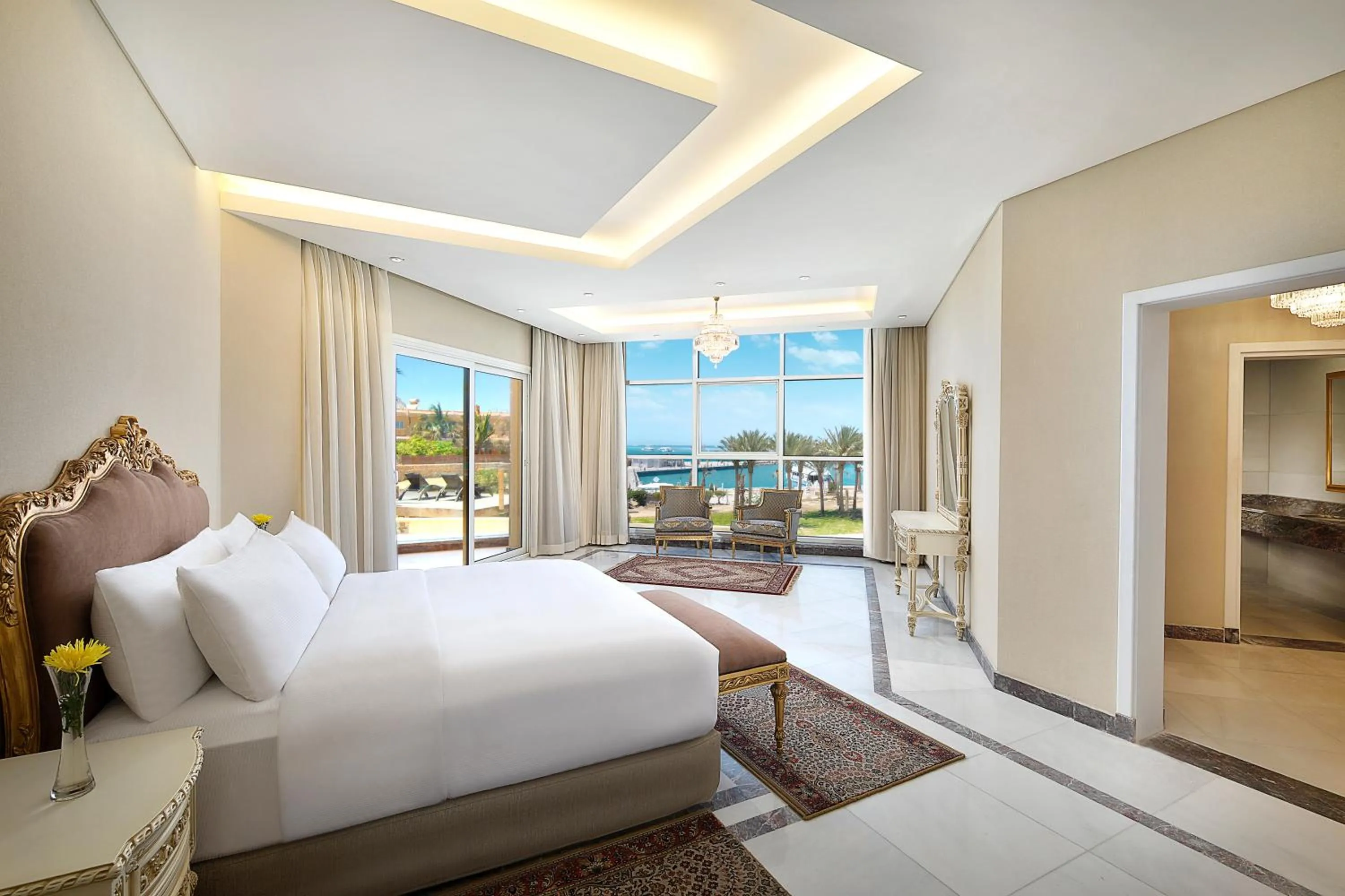 Bedroom, Bed in Hilton Hurghada Plaza Hotel