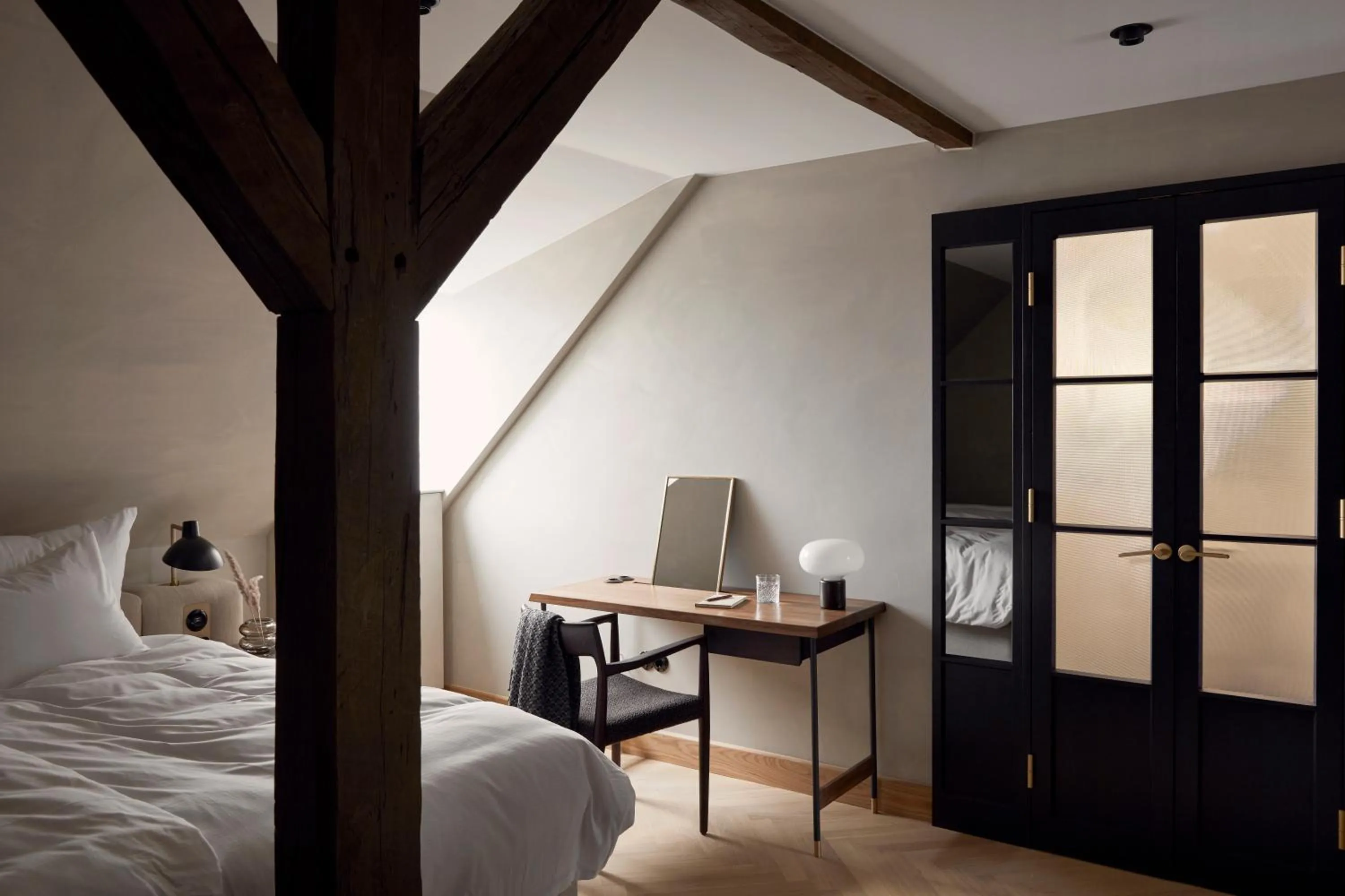 Bedroom, Bed in Villa Copenhagen