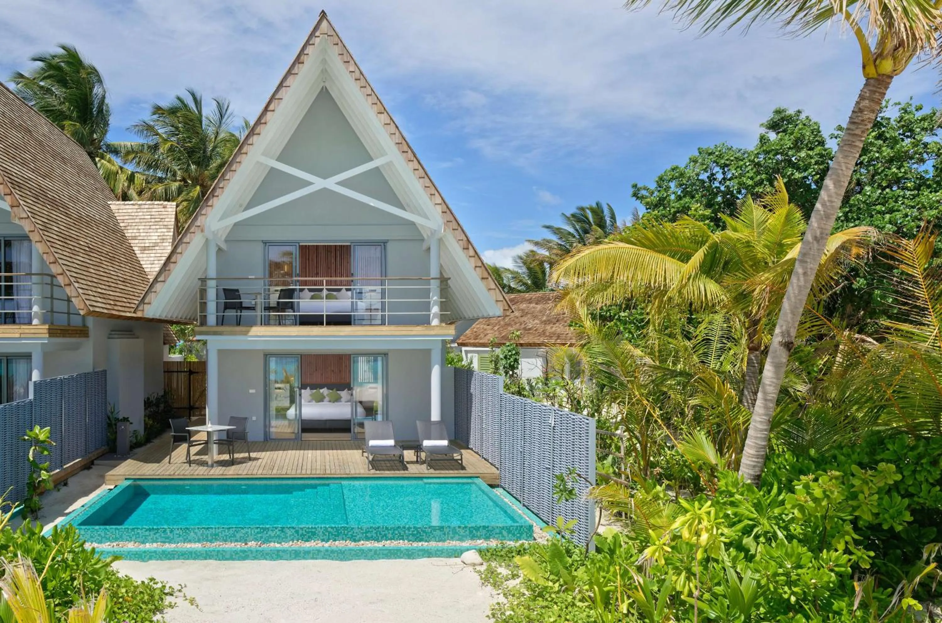 2 Bedroom Beach Villa with Private Pool in OUTRIGGER Maldives Maafushivaru Resort
