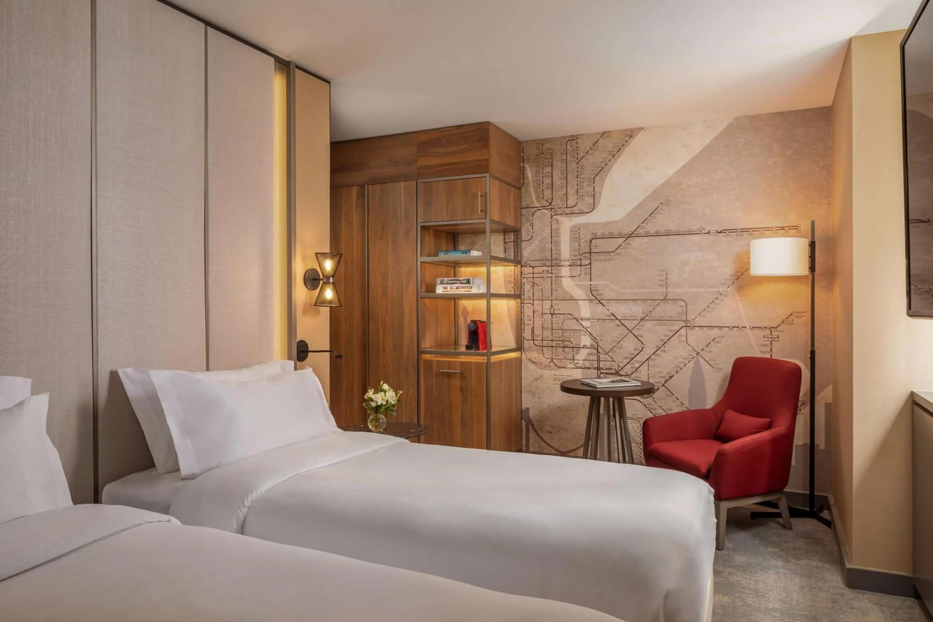 Deluxe Twin Room with View in NH Collection New York Madison Avenue