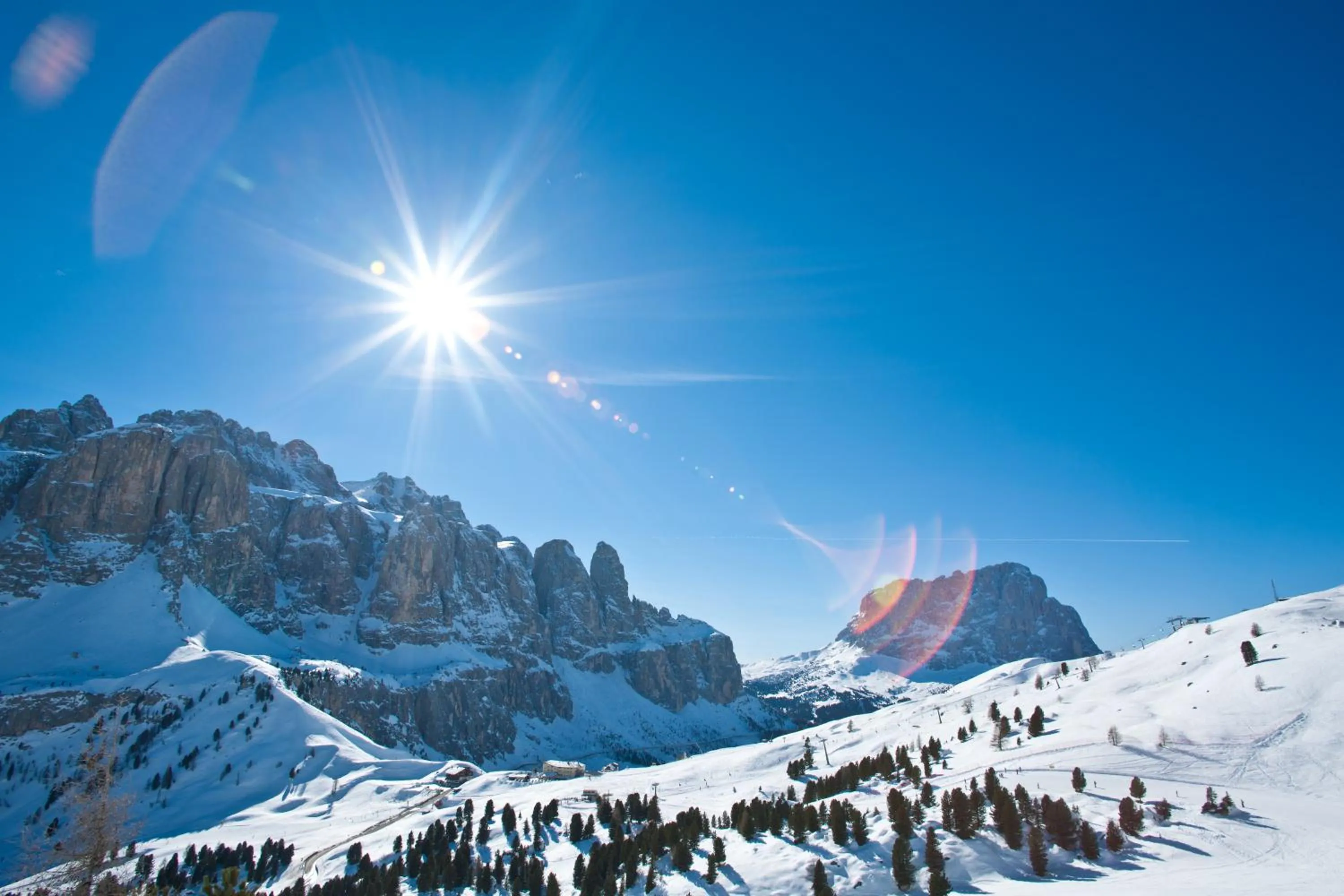 Bird's eye view in Hotel Miramonti Corvara