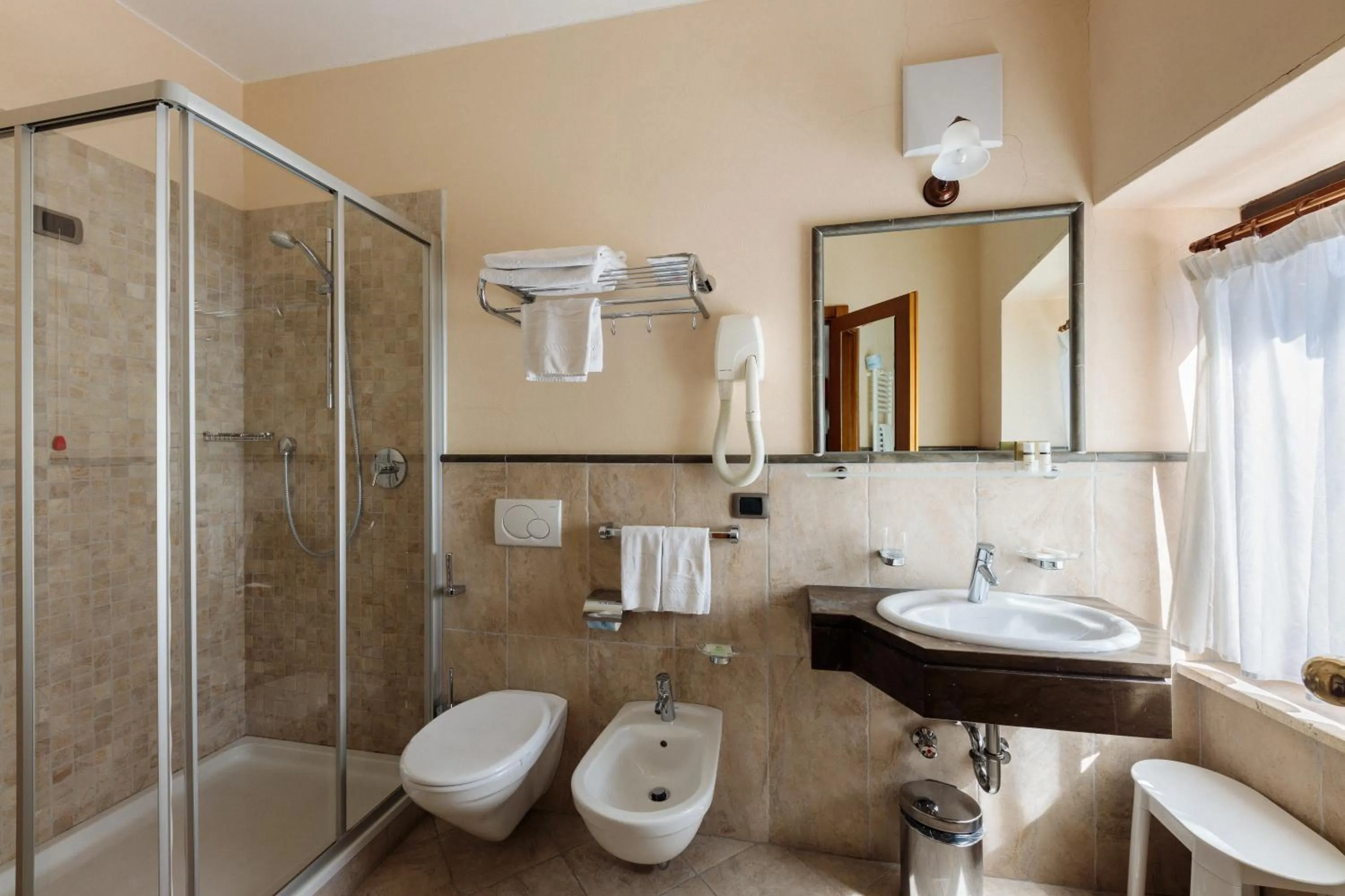 Shower in Hotel Miramonti Corvara