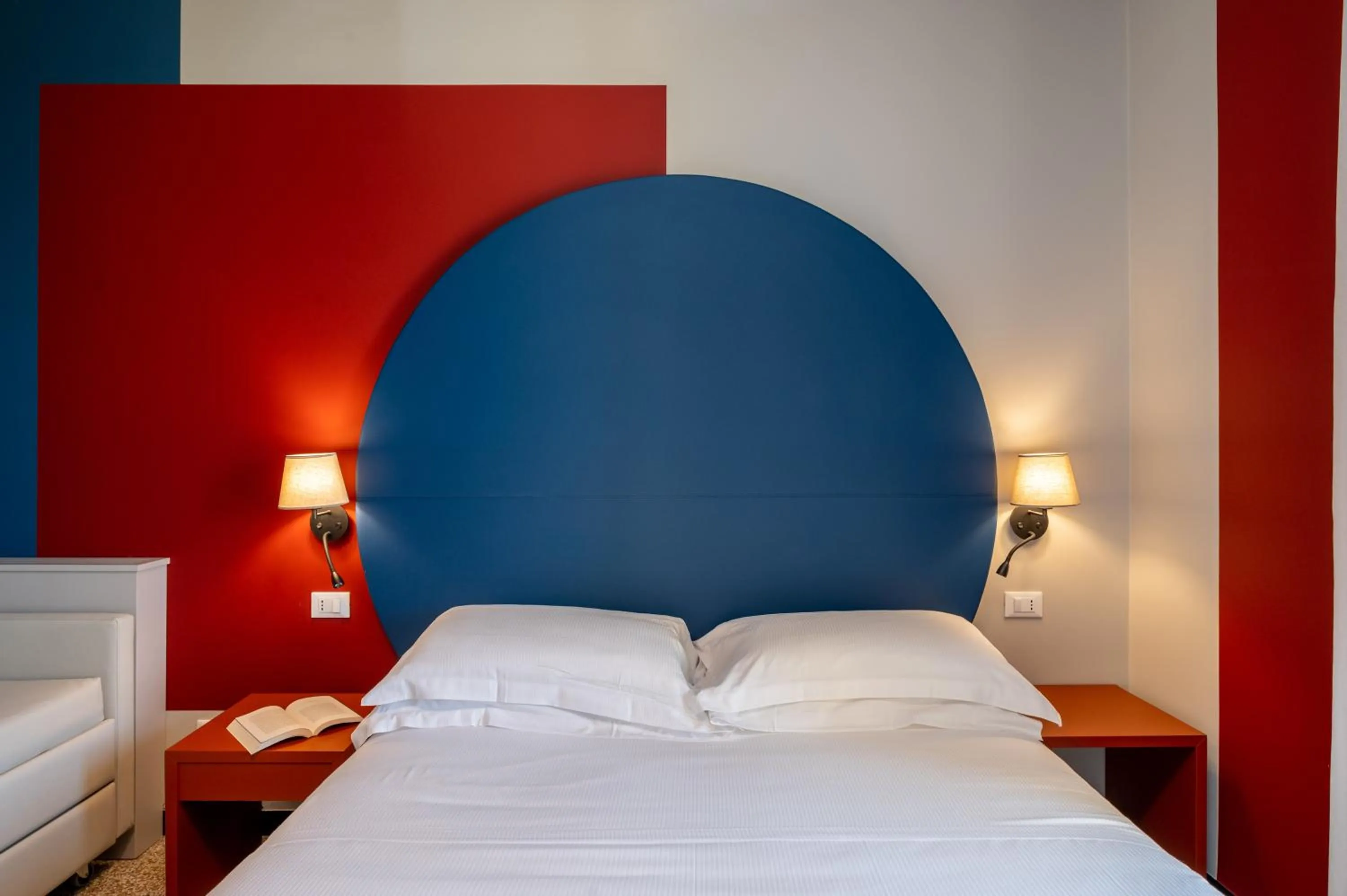 Bed in Hotel Doria