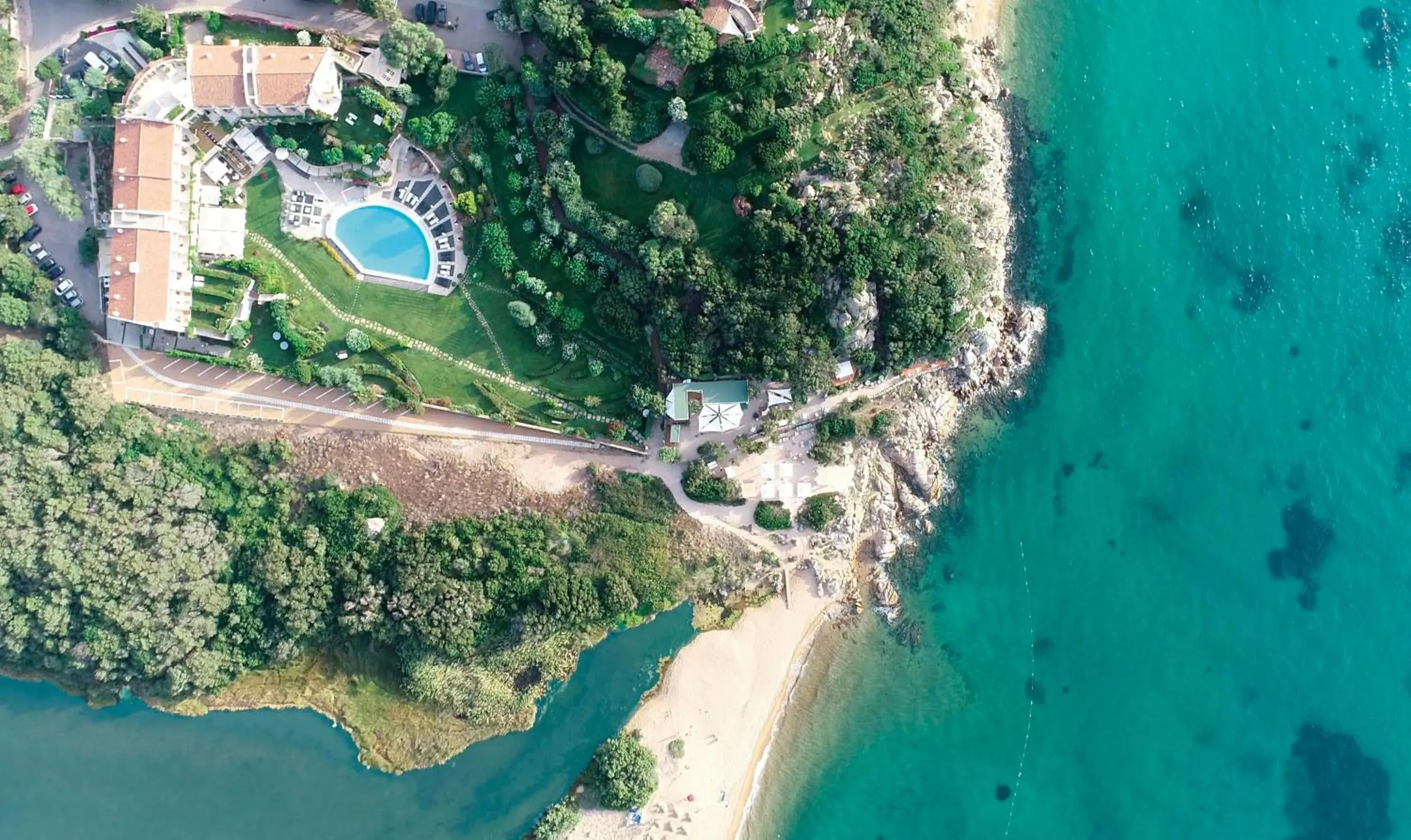 Bird's eye view in L'Ea Bianca Luxury Resort Bird's eye view in L'Ea Bianca Luxury Resort