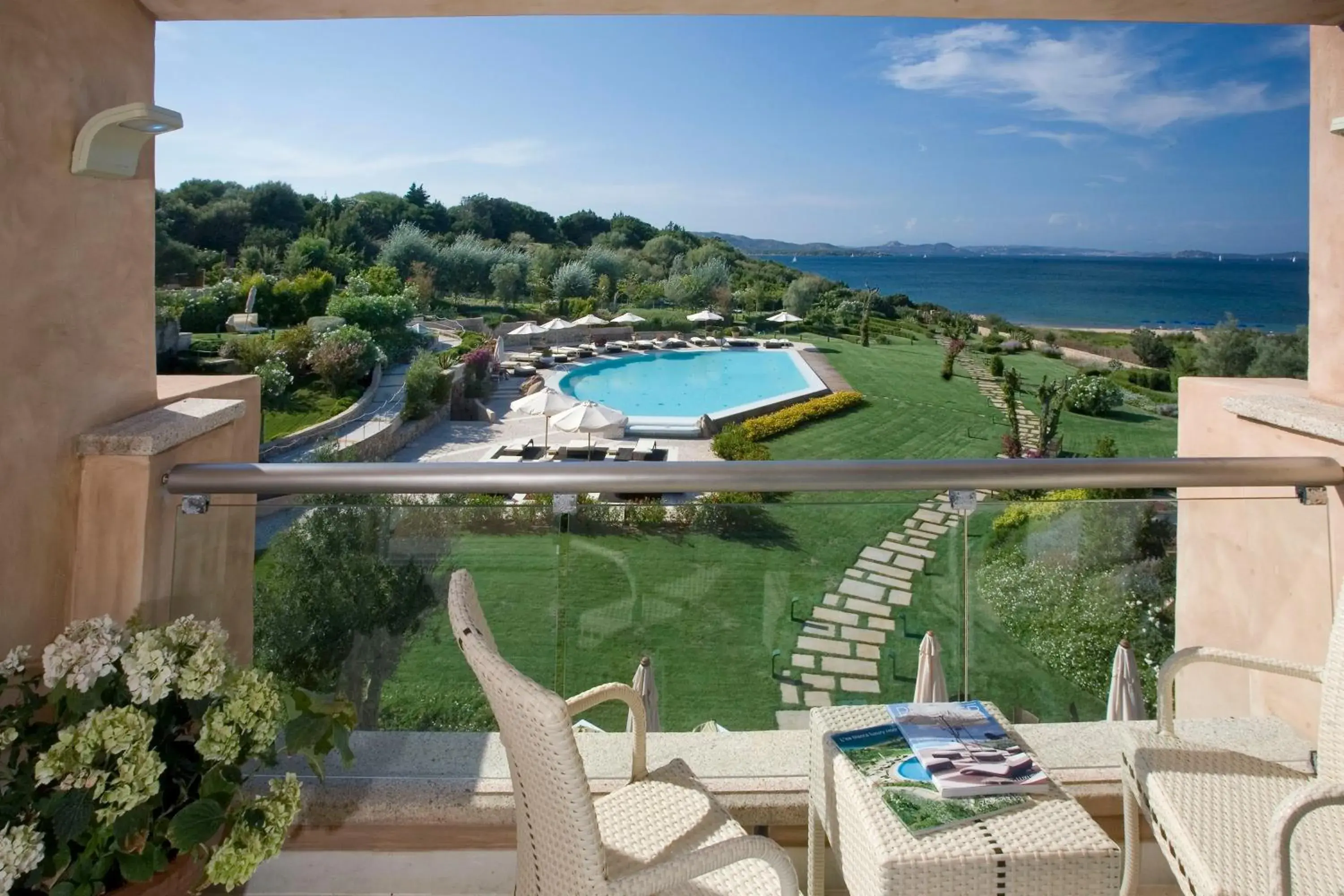 Pool view in L'Ea Bianca Luxury Resort Pool view in L'Ea Bianca Luxury Resort