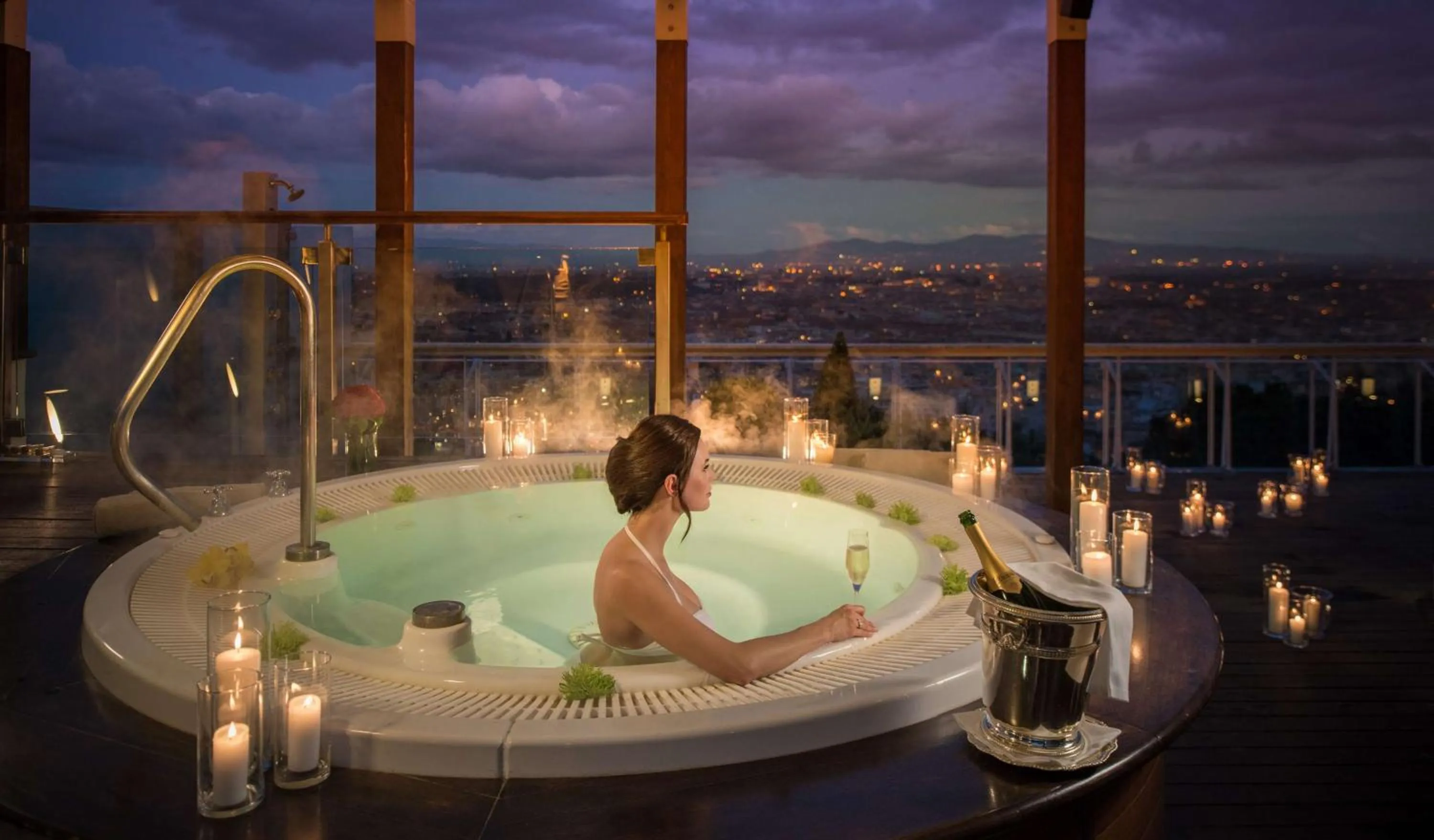 Pool view in Rome Cavalieri, A Waldorf Astoria Hotel