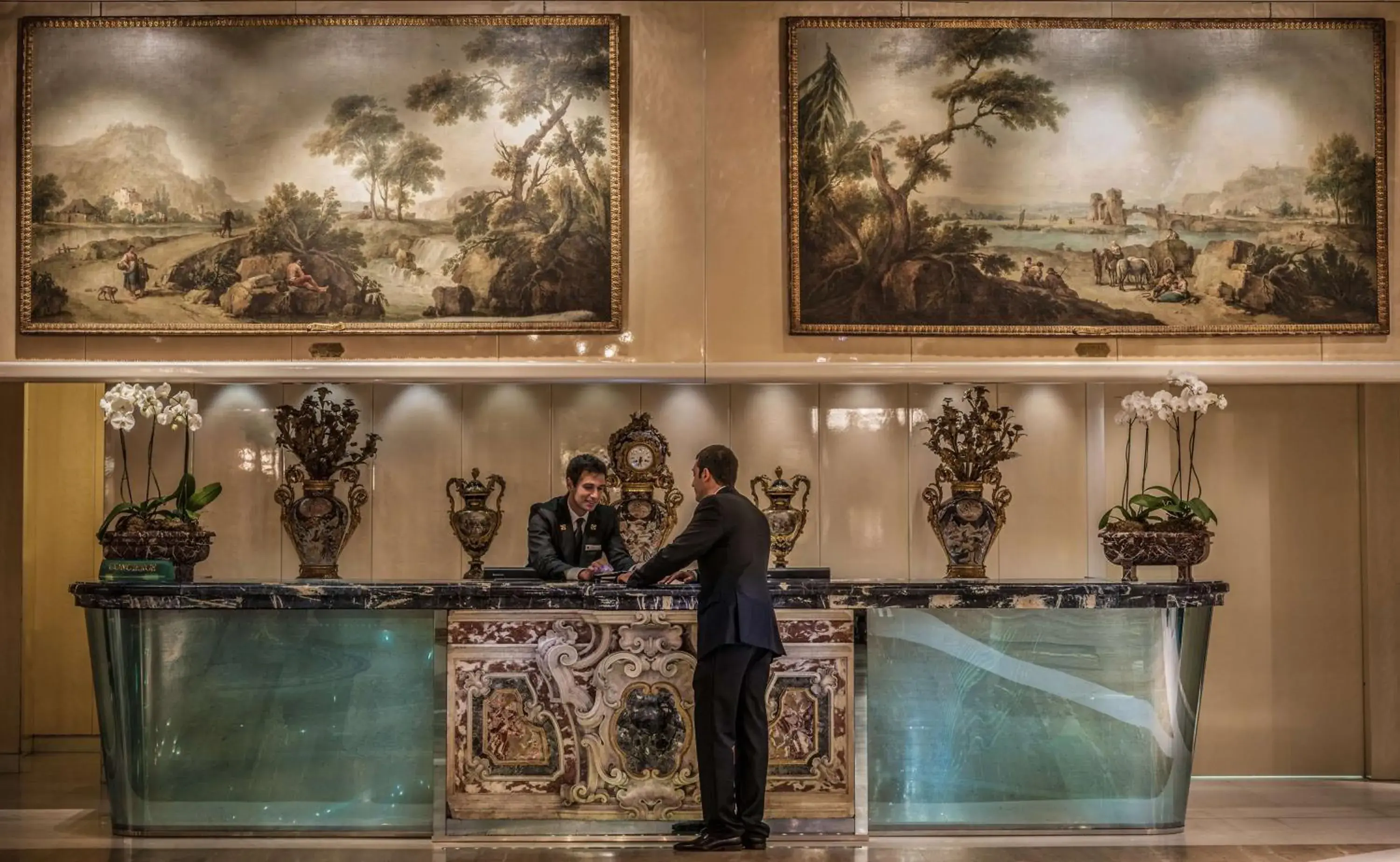 Lobby or reception in Rome Cavalieri, A Waldorf Astoria Hotel Lobby or reception in Rome Cavalieri, A Waldorf Astoria Hotel