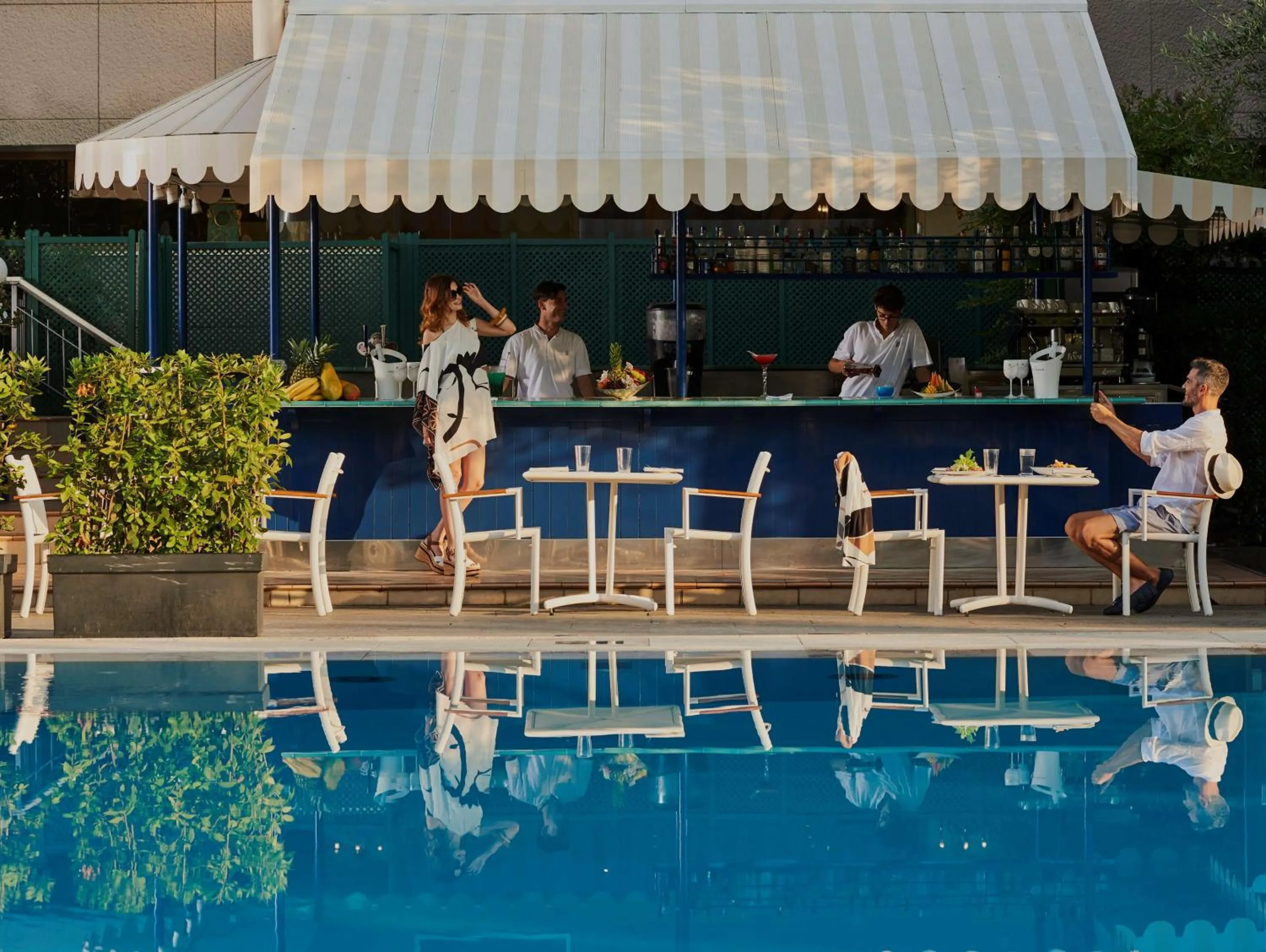 Pool view in Rome Cavalieri, A Waldorf Astoria Hotel