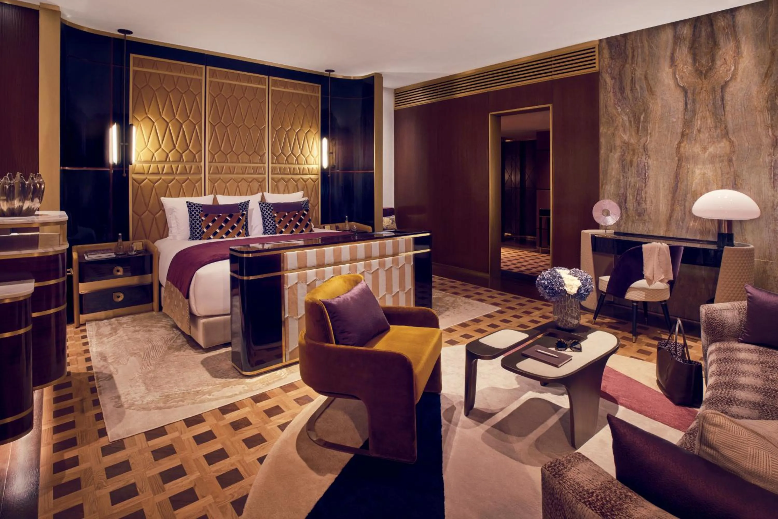 Bedroom, Bed in Royal Mansour Casablanca