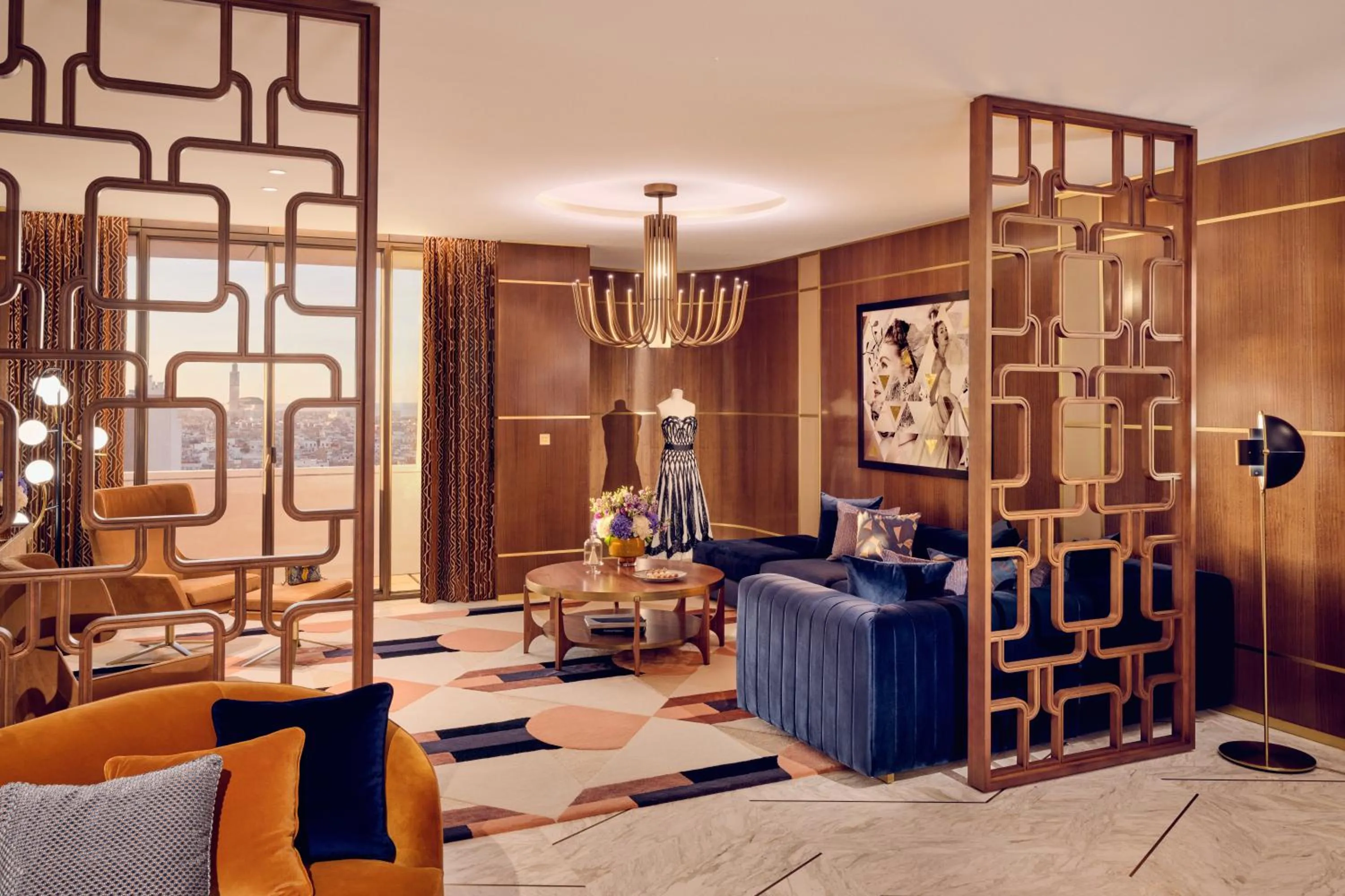 Seating area in Royal Mansour Casablanca
